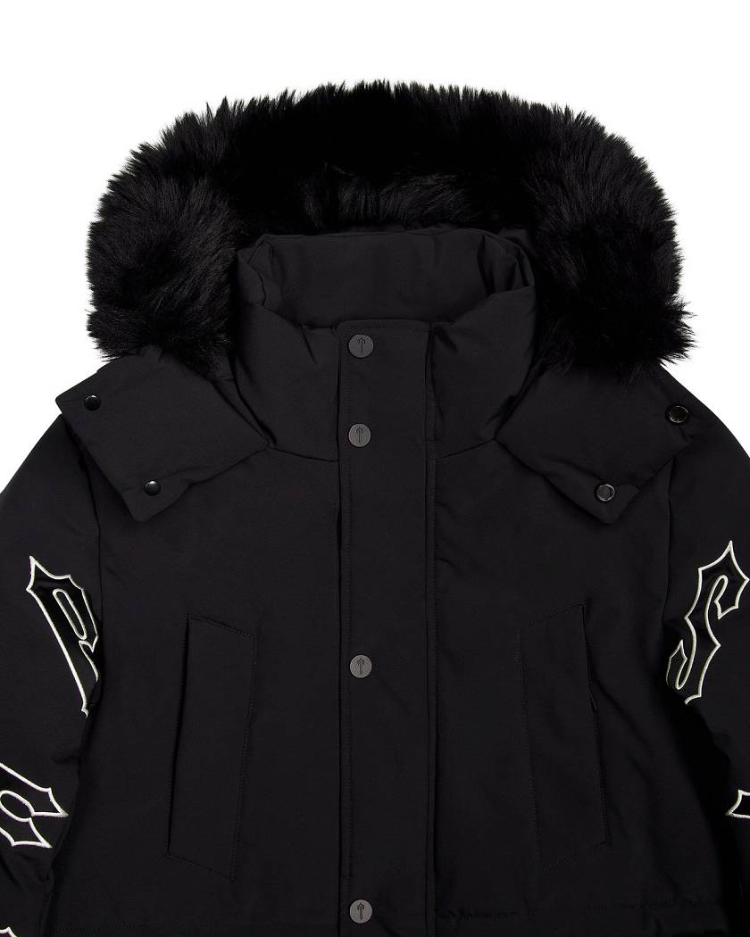 Trapstar Hooded Irongate Parker Mustat | TS-65436
