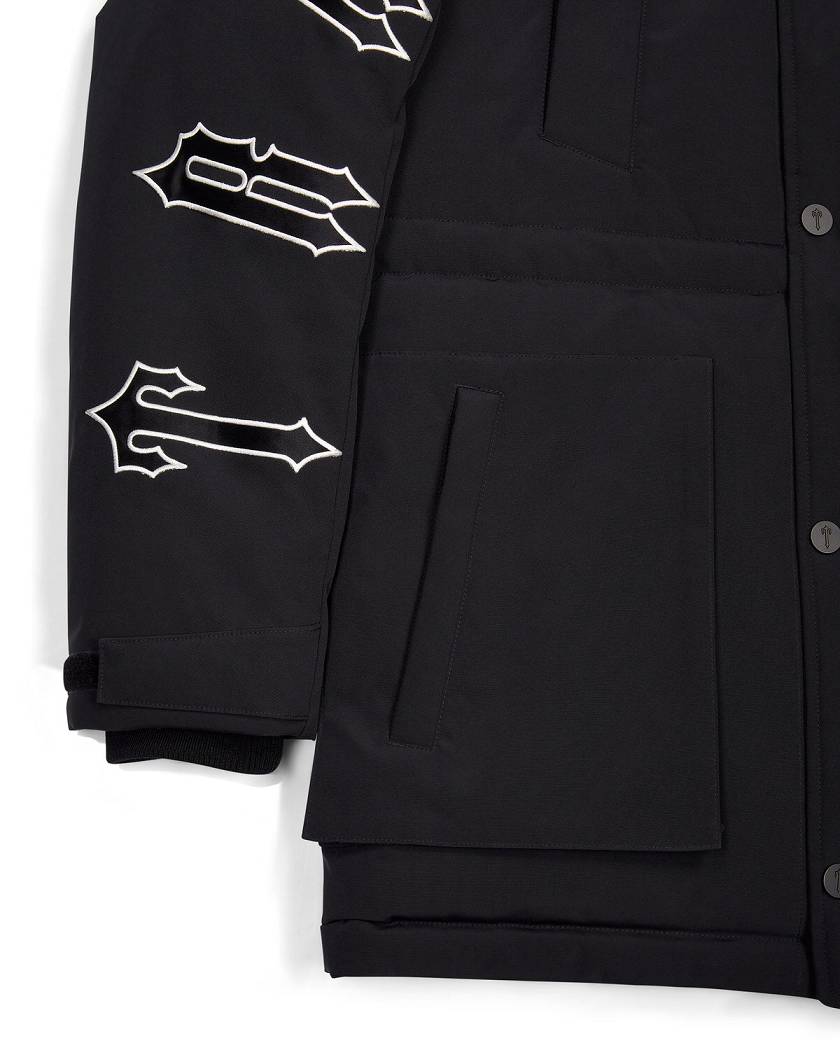Trapstar Hooded Irongate Parker Mustat | TS-65436