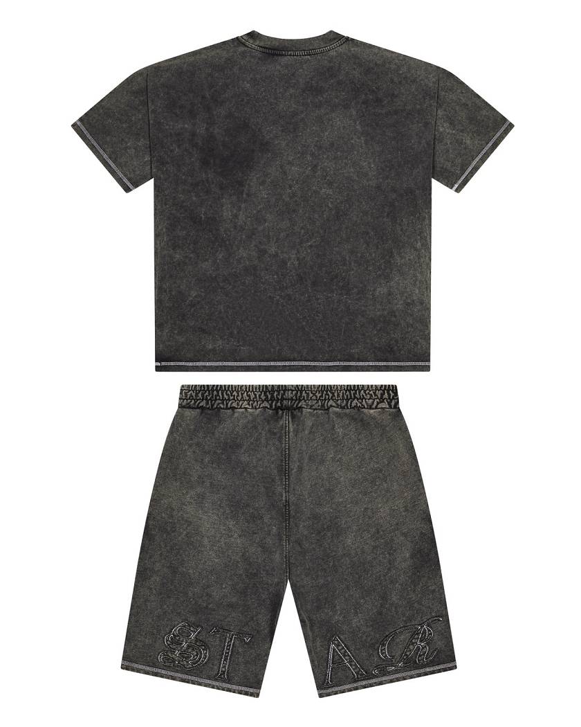 Trapstar Patchwork Script Short Harmaat | TS-65294