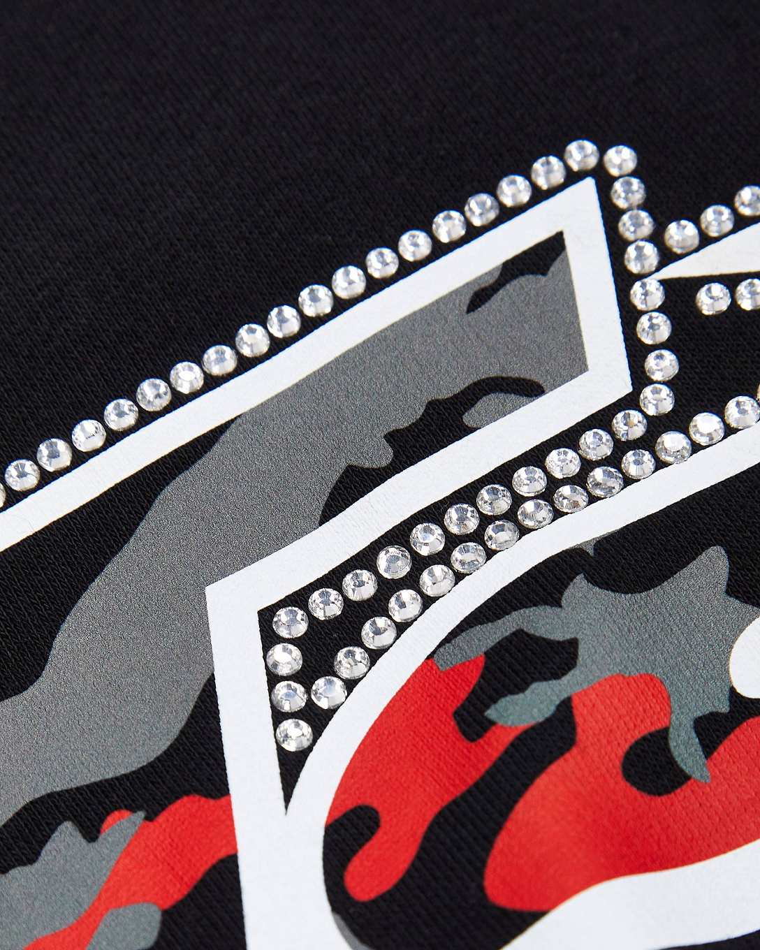 Trapstar TS Star Camo Hoodie Mustat | TS-65393