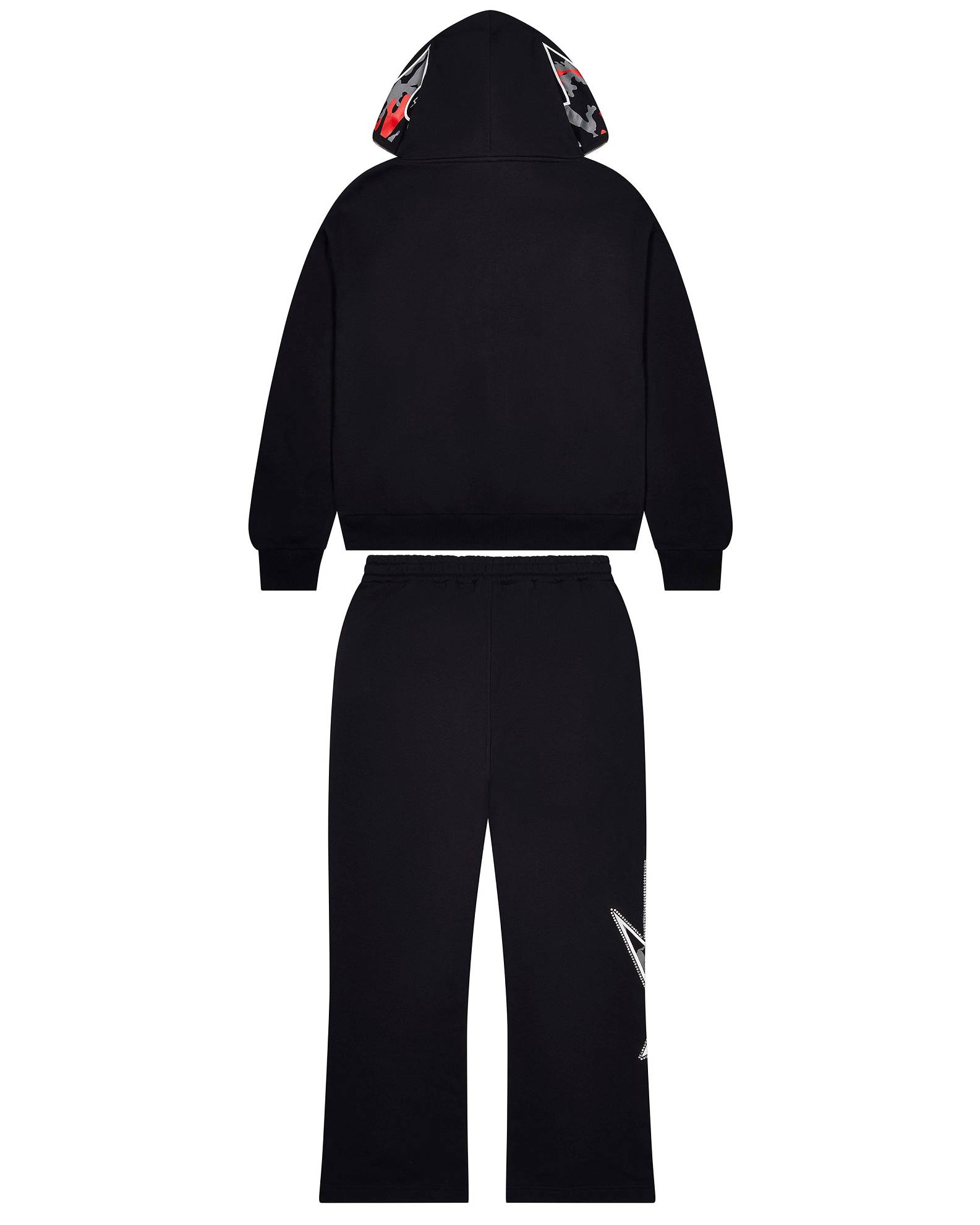 Trapstar TS Star Camo Hoodie Mustat | TS-65393
