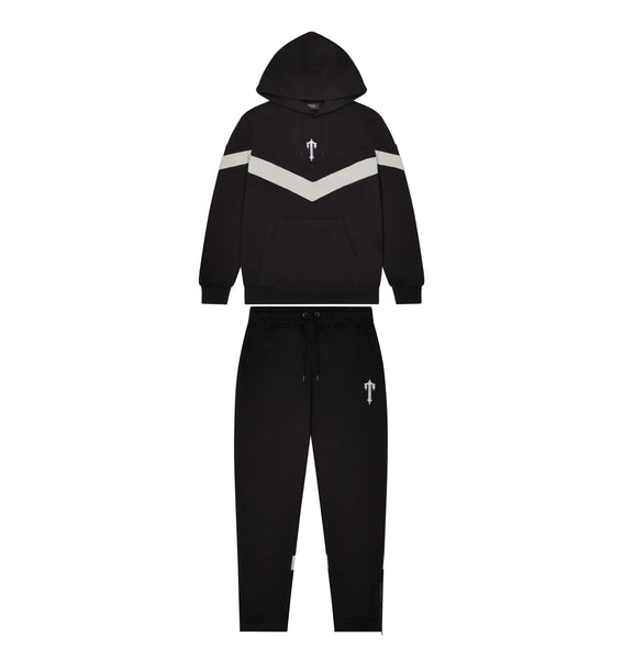 Trapstar V Stripe Mustat Harmaat | TS-64876