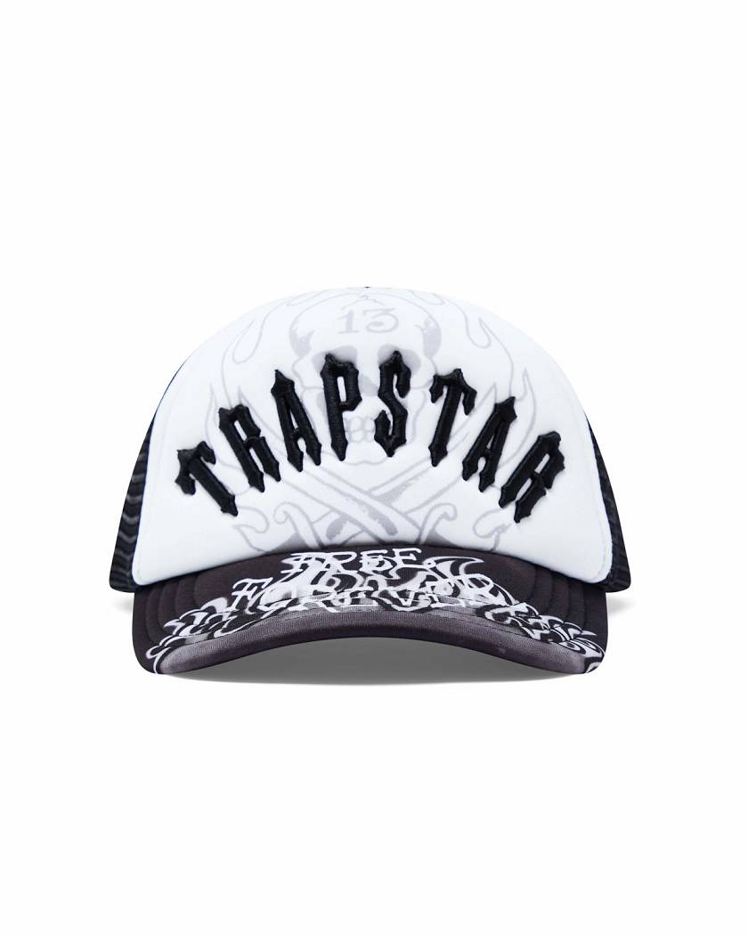 Trapstar x Ed Hardy Irongate Arch Cap Mustat | TS-65078