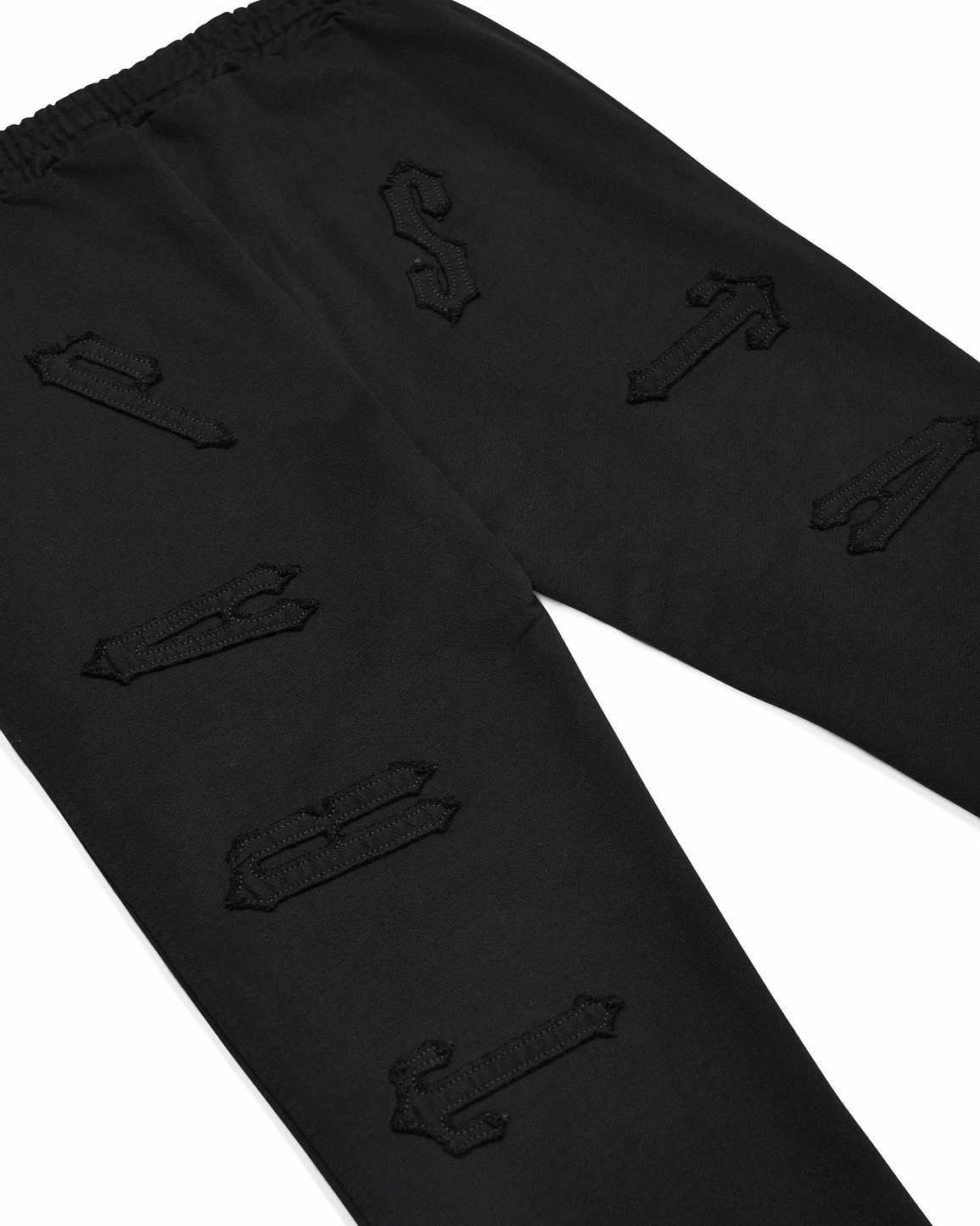 Trapstar x Ed Hardy Irongate Patchwork Jogger Mustat | TS-65326