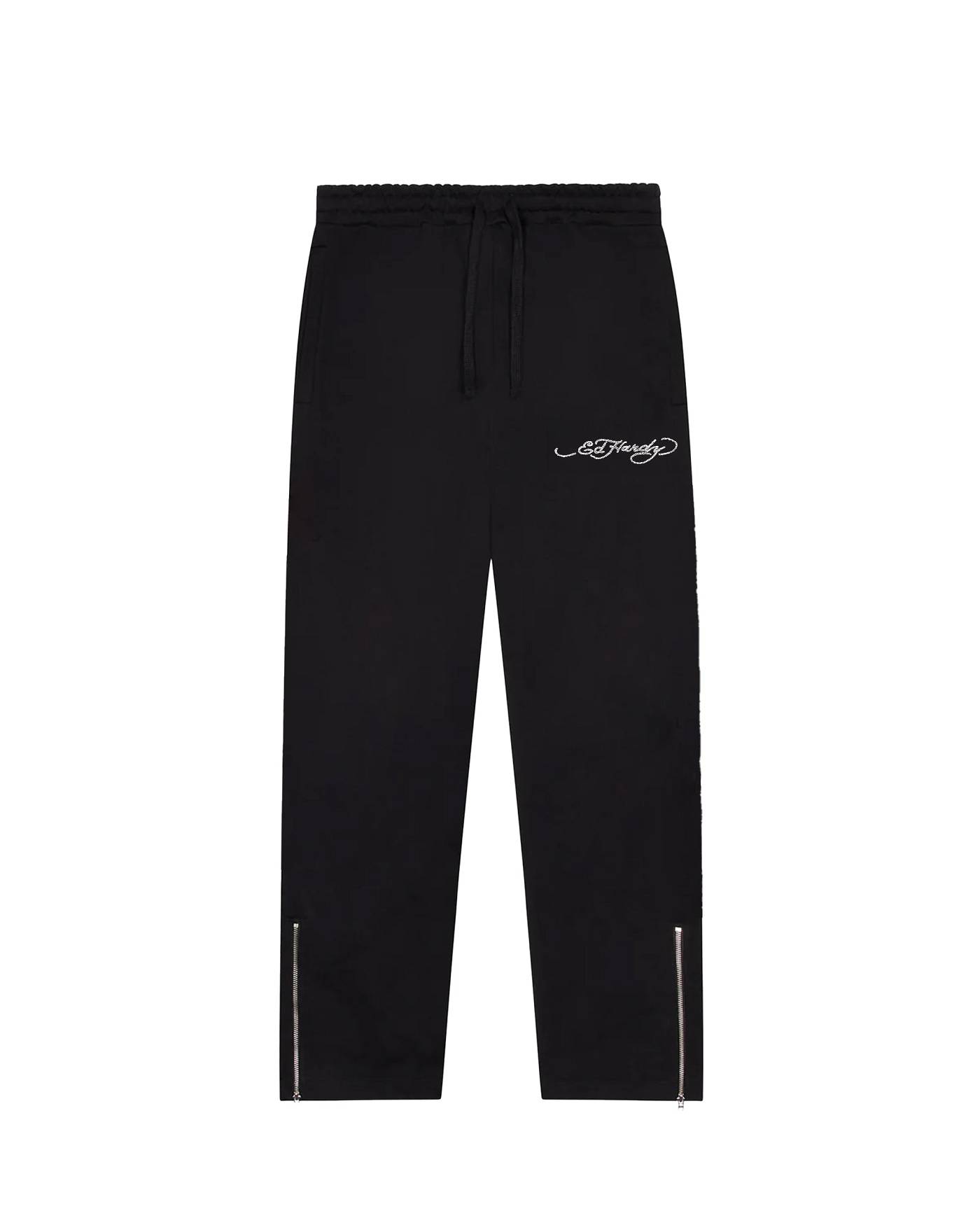 Trapstar x Ed Hardy Irongate Patchwork Jogger Mustat | TS-65326
